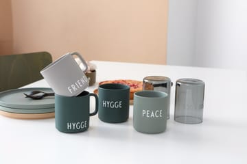 Design Letters lievelingsbeker met oor 25 cl - Hygge-dark green - Design Letters