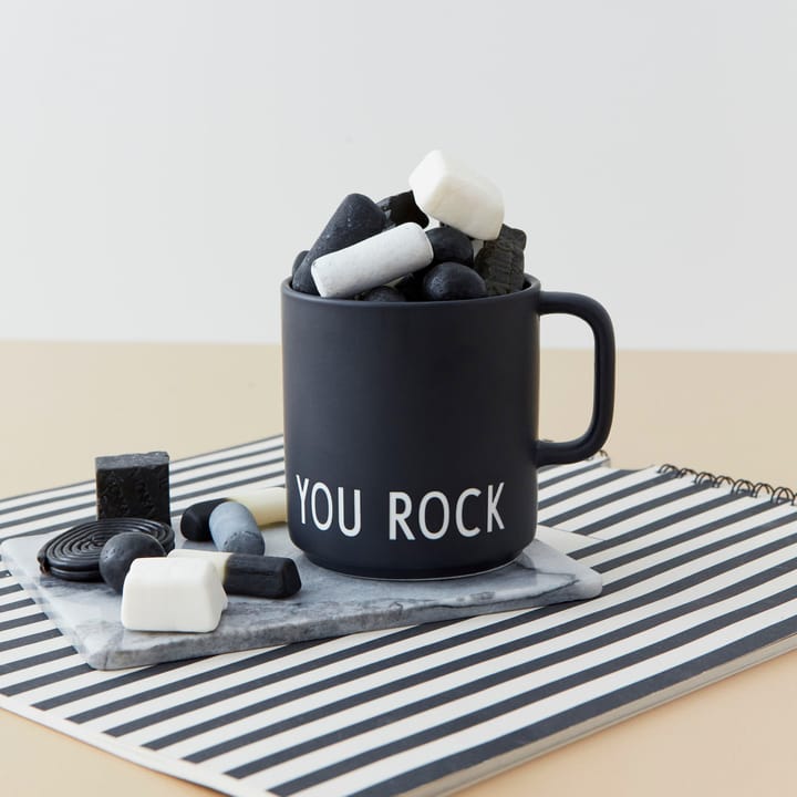 Design Letters lievelingsbeker met oor 25 cl, You rock Design Letters