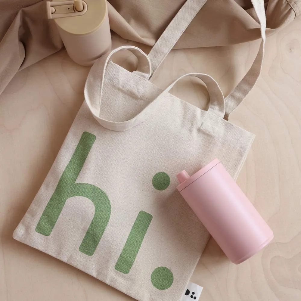 Design Letters Little hi. tas, Green Design Letters