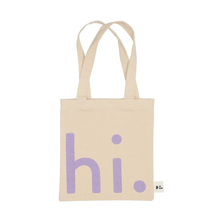 Design Letters Little hi. tas, Purple Design Letters