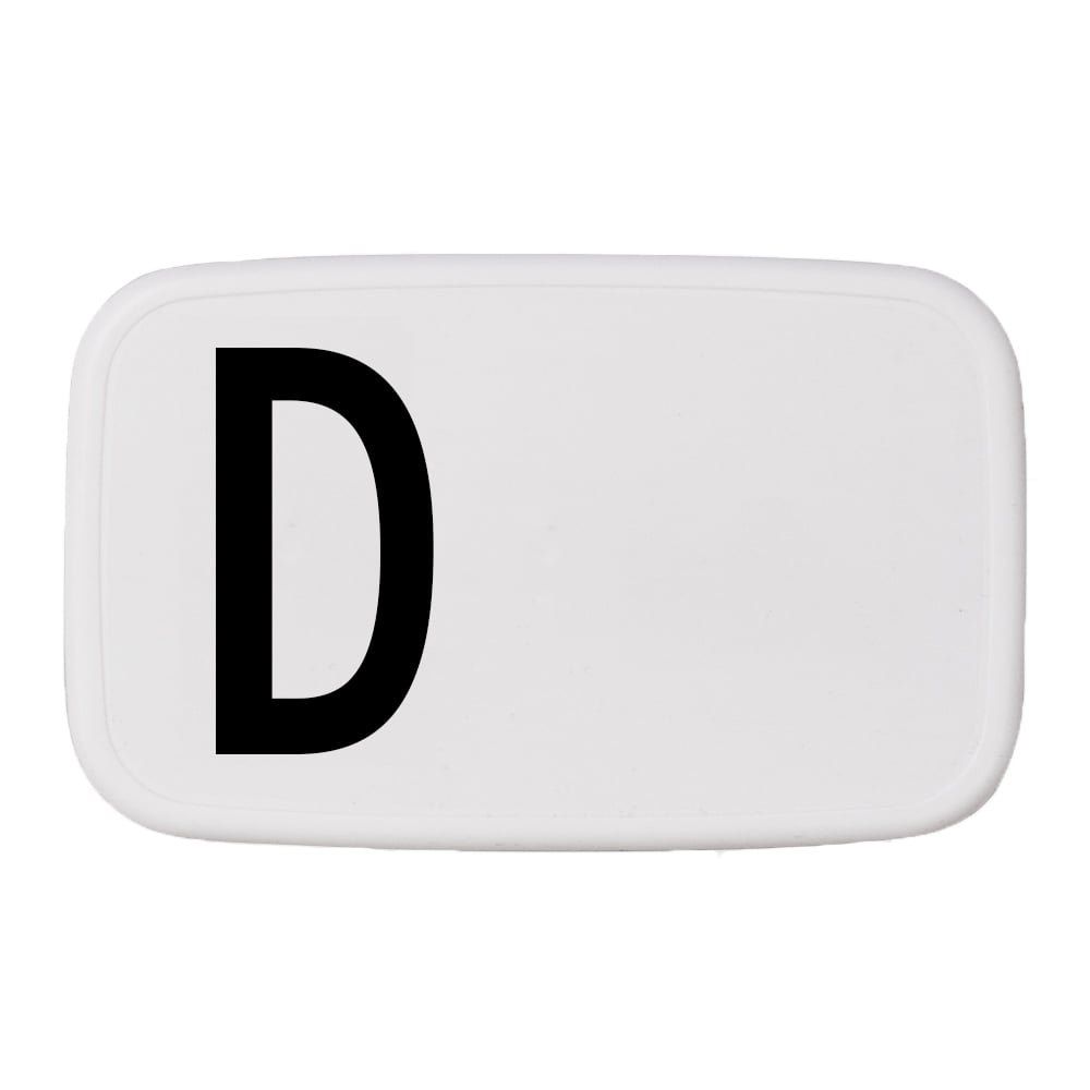 Design Letters lunchbox D | Scandinavisch Interieur | Lunchboxen & vershouddozen | Wit