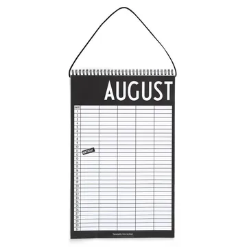 Design Letters maandkalender - Black - Design Letters