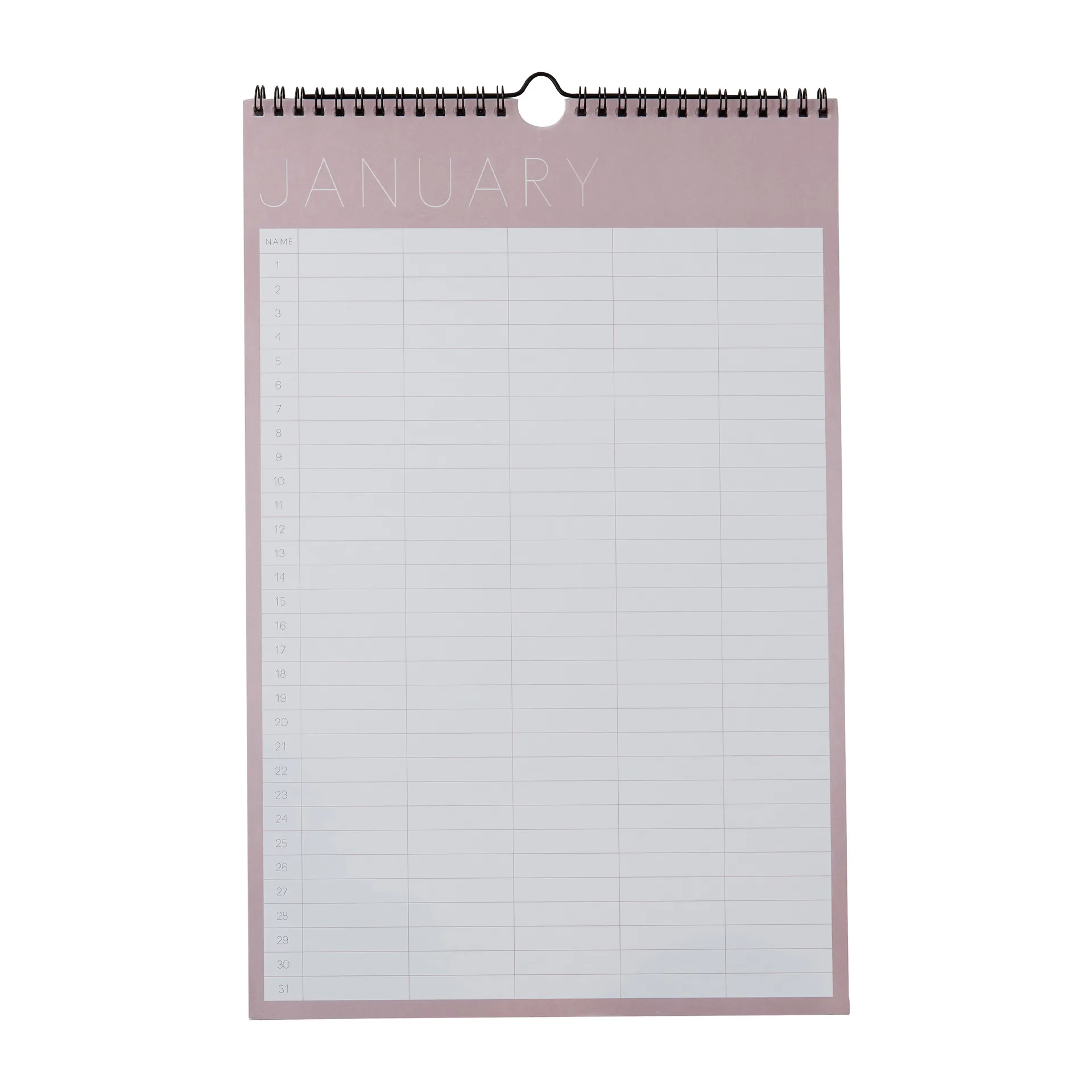 Design Letters maandplanner, Lavender Design Letters