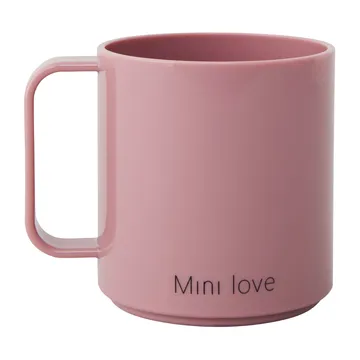 Design Letters Mini Love beker met oor - Ash rose - Design Letters