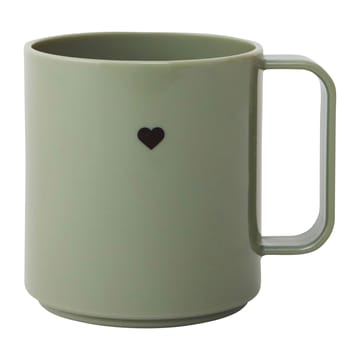 Design Letters Mini Love beker met oor - Olive green - Design Letters