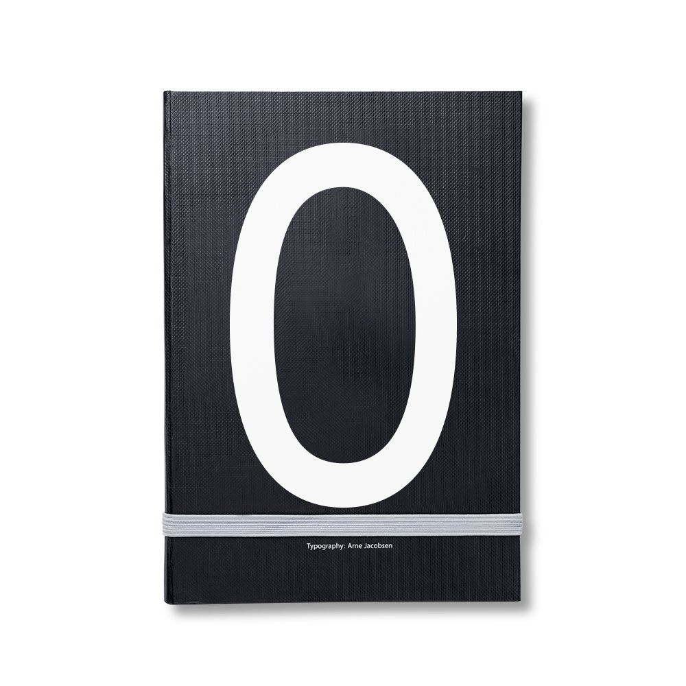 Design Letters persoonlijk notitieboek O | Scandinavisch Interieur | Kalenders & notitieboeken | Zwart