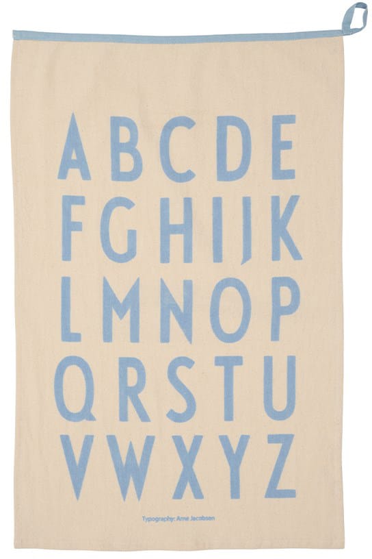Design Letters Premium classic theedoek 50x70cm - ABC-blauw - Design Letters