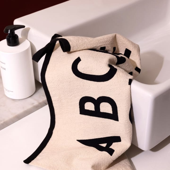 Design Letters Premium classic theedoek 50x70cm, ABC-zwart Design Letters