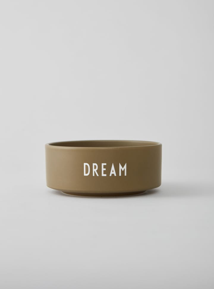 Design Letters snackschaal Ø12 cm, Dream-olive green Design Letters