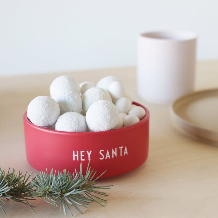 Design Letters snackschaal Ø12 cm, Santa-faded rose Design Letters