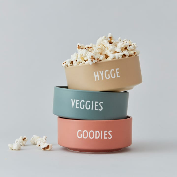 Design Letters snackschaal Ø12 cm, Veggies Design Letters