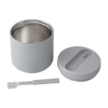 Design Letters thermosbox groot - Life-Grey - Design Letters
