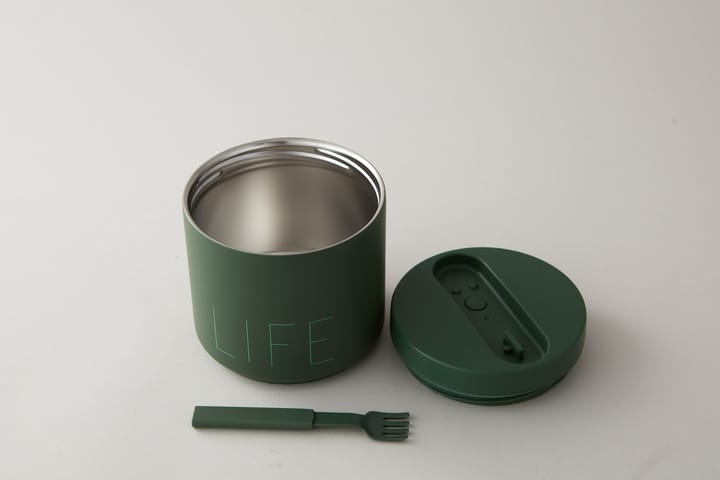 Design Letters thermosbox groot, Life-myrtle green Design Letters
