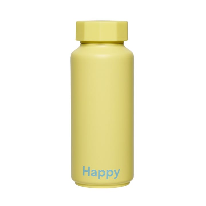 Design Letters thermosfles - Happy-geel - Design Letters