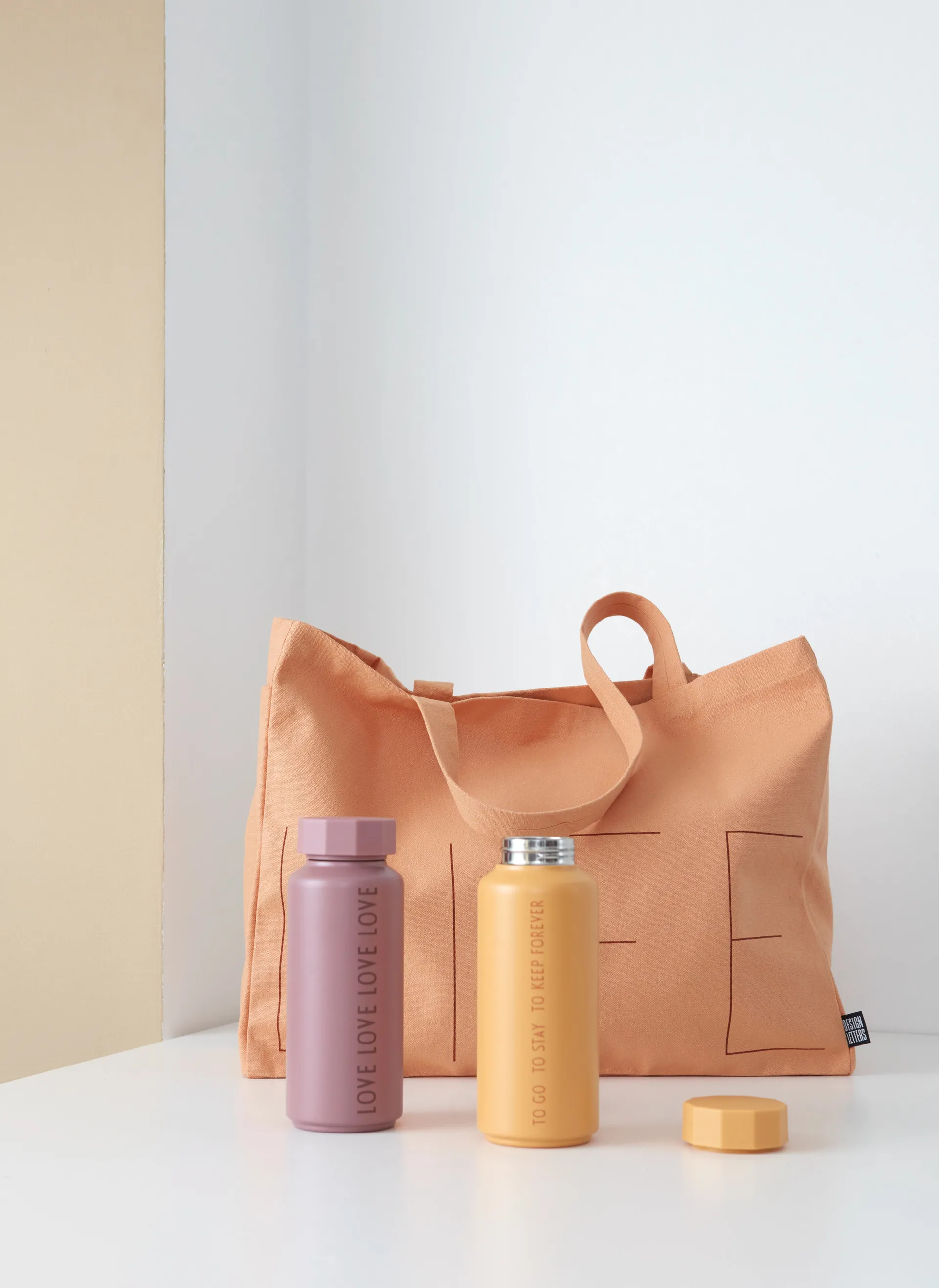 Design Letters thermosfles special edition, Oranje Design Letters