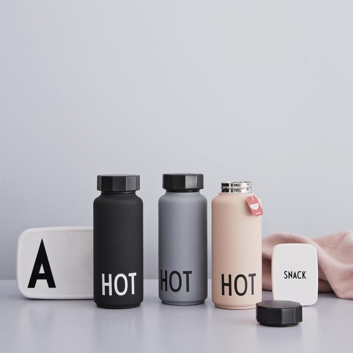 Design Letters thermosfles, zwart Design Letters