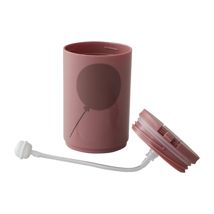 Design Letters thermosmok met rietje 33 cl, Ash rose Design Letters