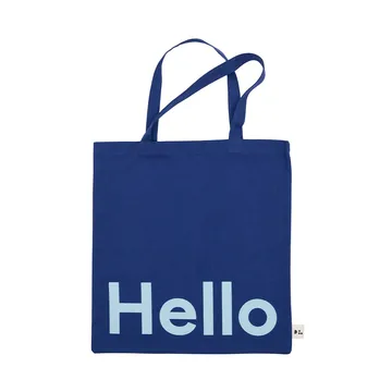 Design Letters Tote bag tas - Hello-donkerblauw - Design Letters
