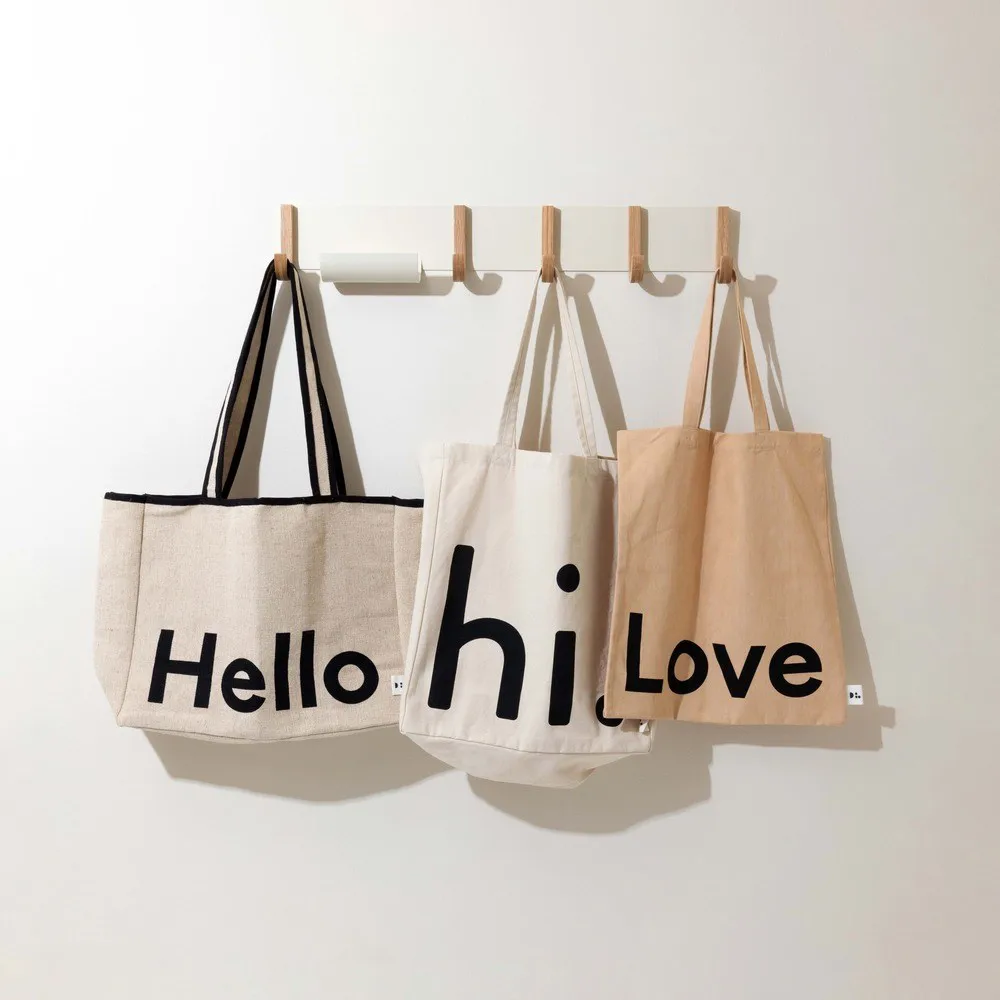 Design Letters Tote bag tas, Love-beige Design Letters