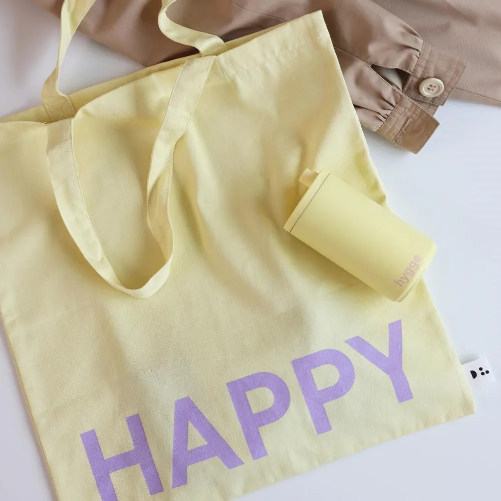 Design Letters Tote bag tas, Yellow-pink Design Letters