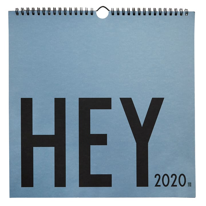 Design Letters wandkalender 2020, Blauw Design Letters