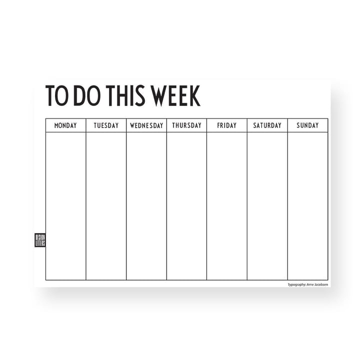 Design Letters weekplanner - A4 - Design Letters