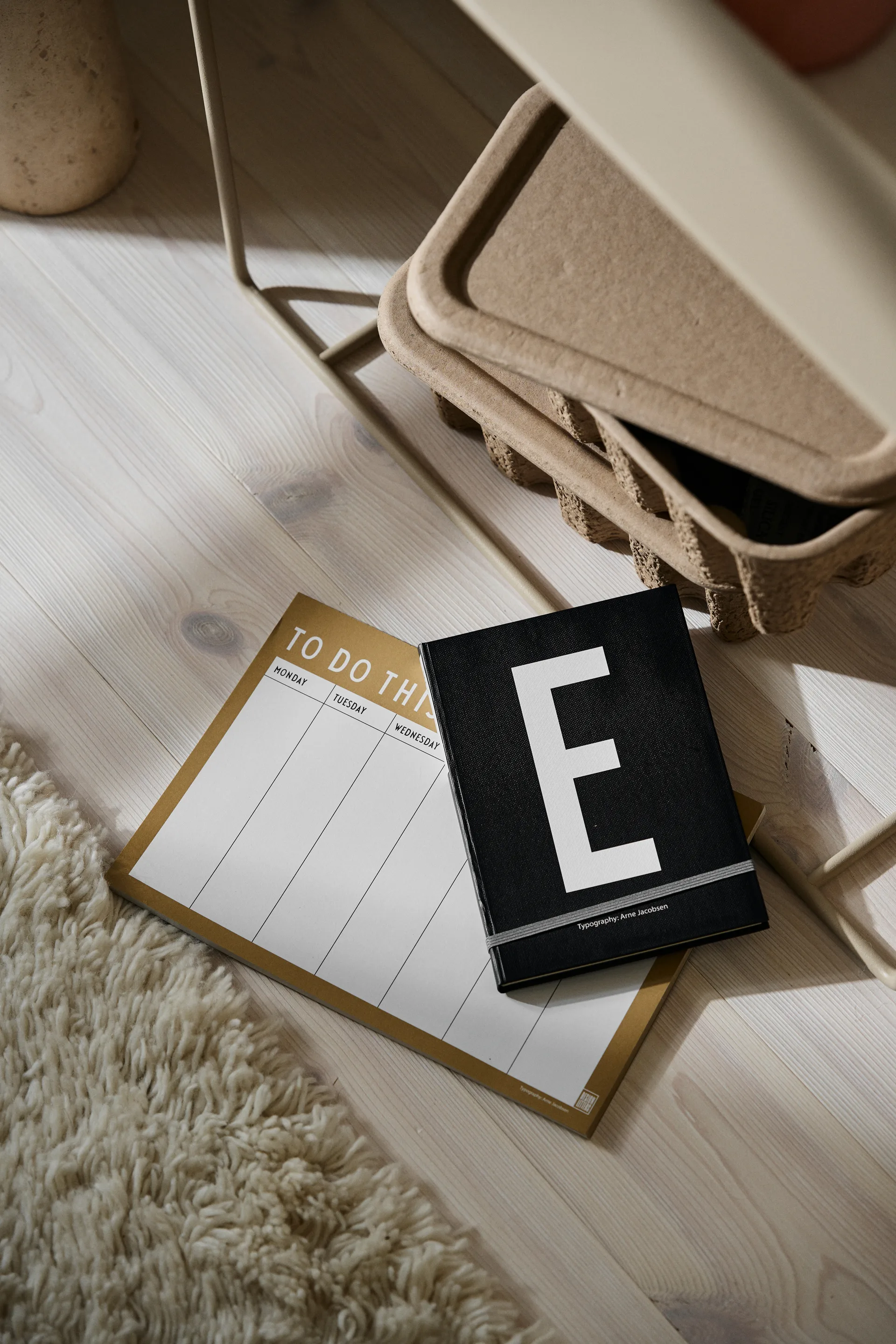 Design Letters weekplanner, Beige Design Letters