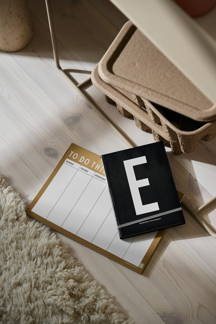 Design Letters weekplanner, Beige Design Letters