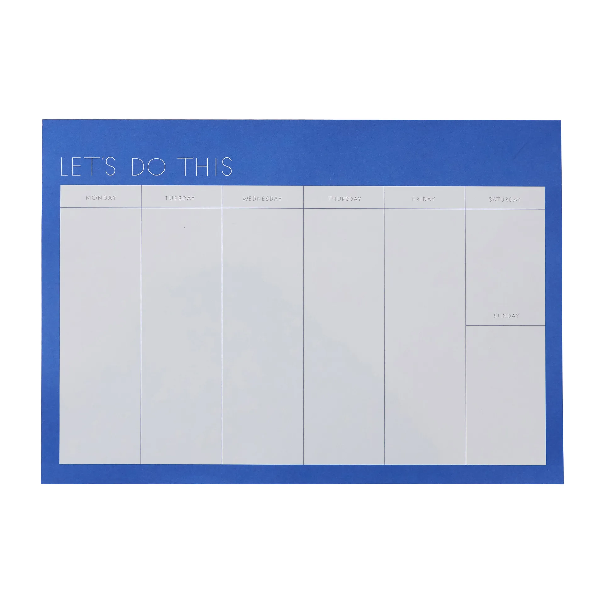 Design Letters weekplanner roze, Cobalt blue Design Letters