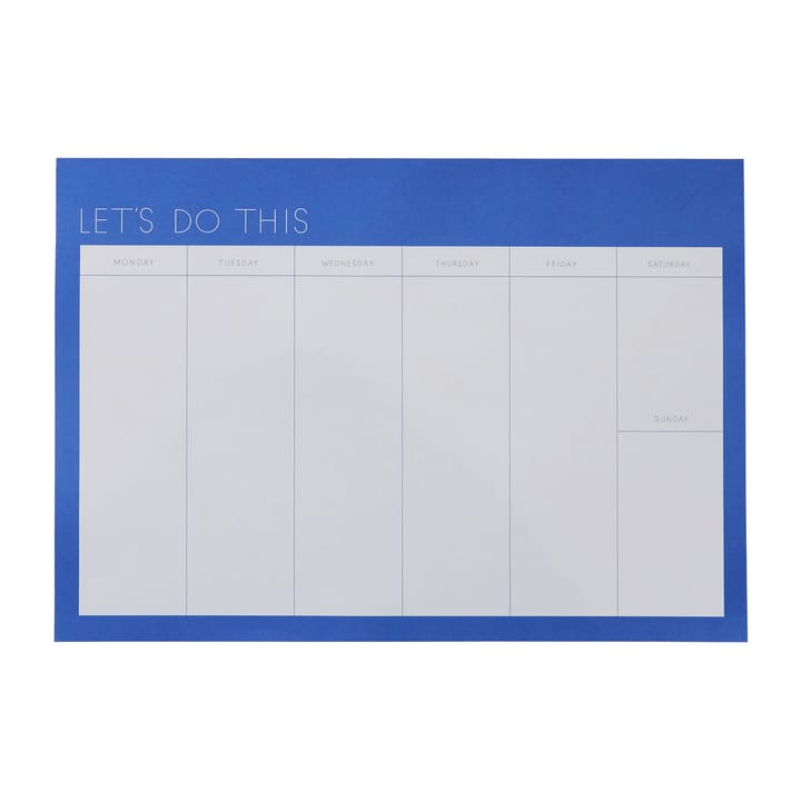 Design Letters weekplanner roze - Cobalt blue - Design Letters