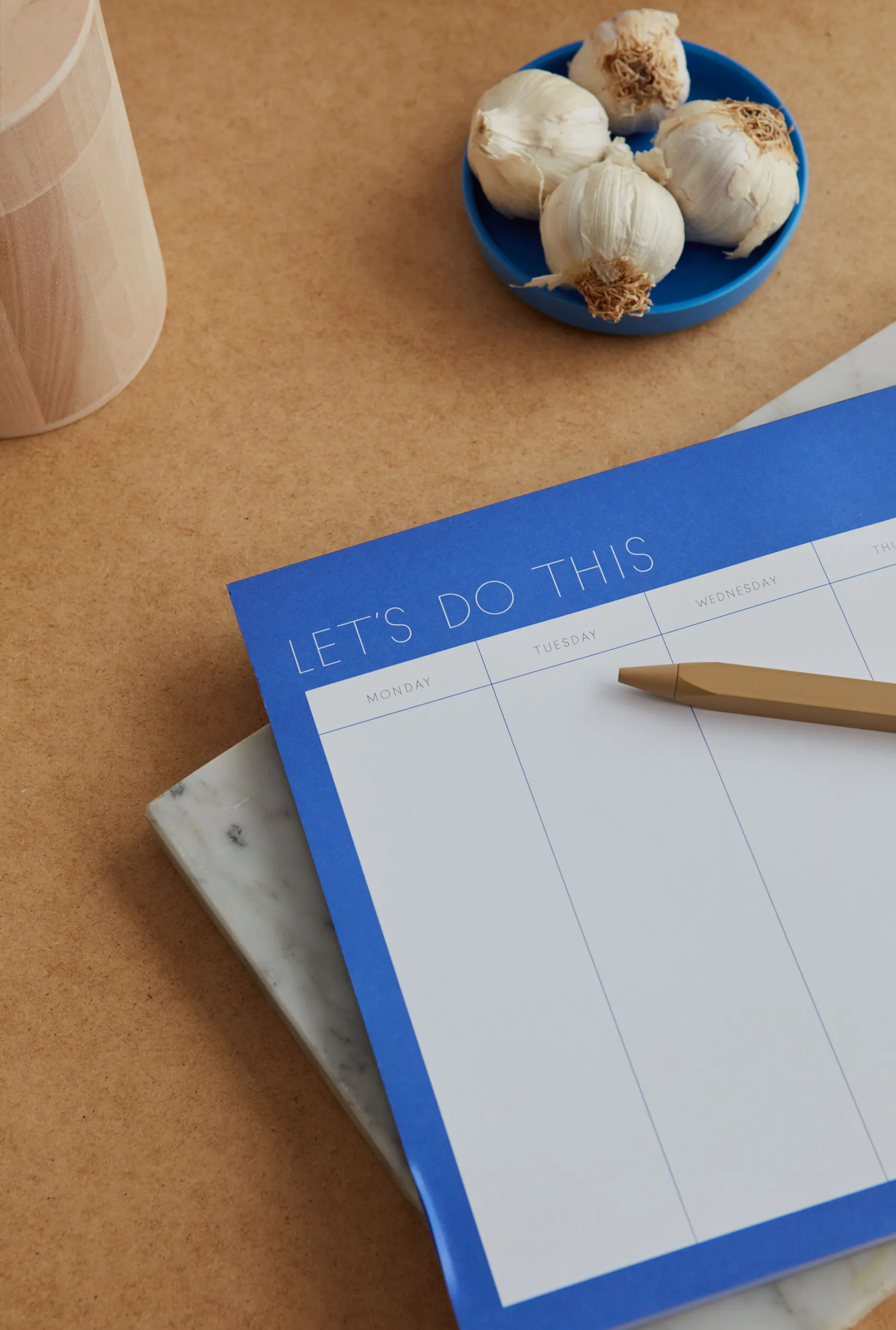 Design Letters weekplanner roze, Cobalt blue Design Letters