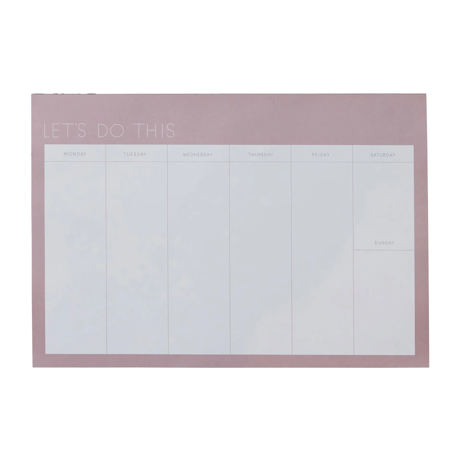 Design Letters weekplanner roze, Lavender Design Letters