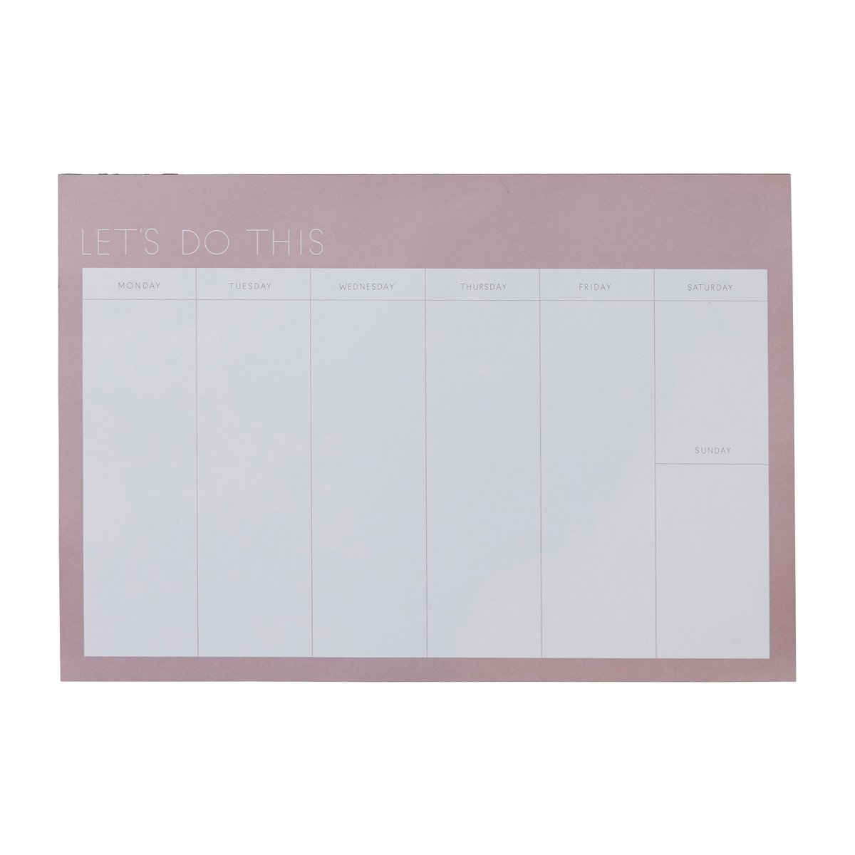 Design Letters weekplanner roze Lavender | Scandinavisch Interieur | Kalenders & notitieboeken | Paars
