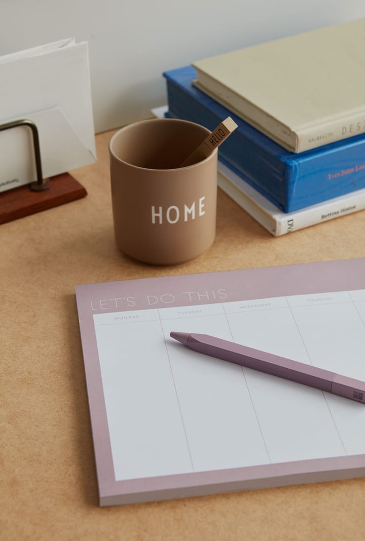 Design Letters weekplanner roze, Lavender Design Letters