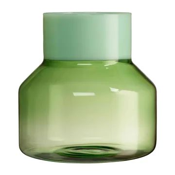 Generous vaas large Ø16,5 cm - Milky green-green - Design Letters