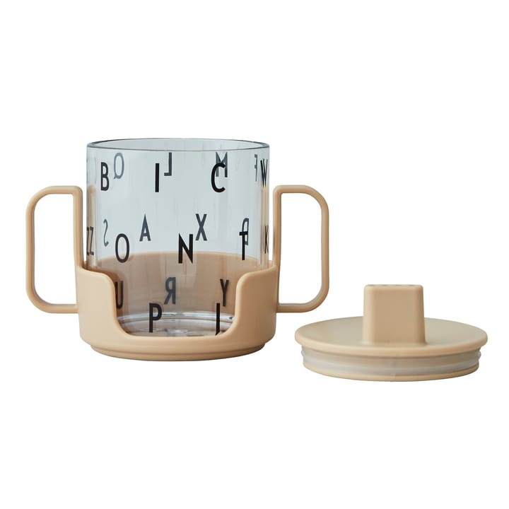 Grow with your cup beker, Beige Design Letters