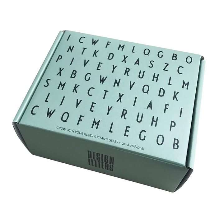 Grow with your cup beker, Groen Design Letters