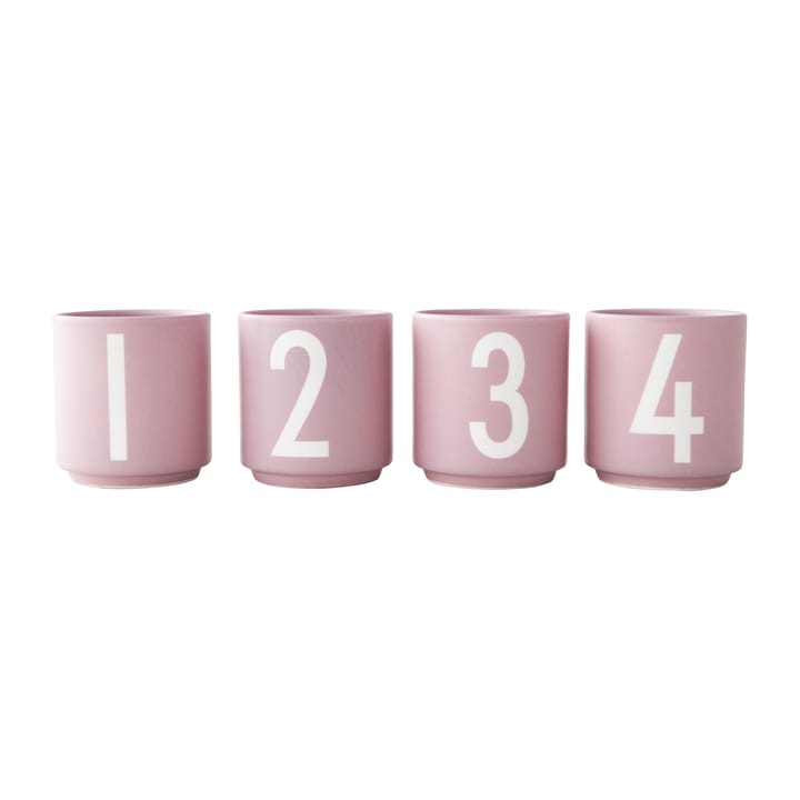 Mini Cups beker set van 4 - Lavender - Design Letters