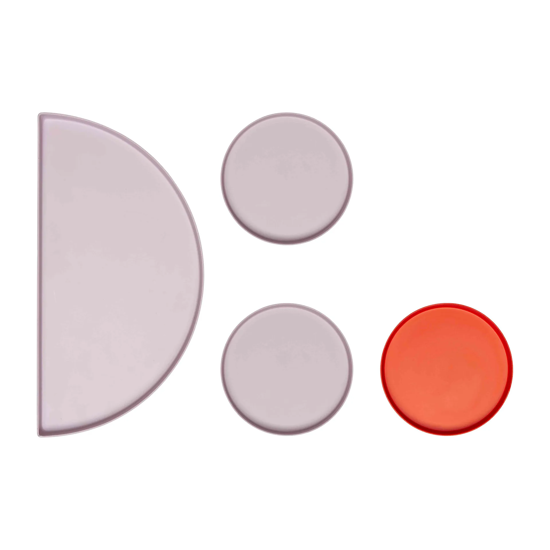 Treasure Trays schaaltje set van 4, Lavender-terracotta Design Letters