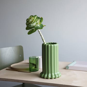 Tubular vaas large 24 cm - Green - Design Letters