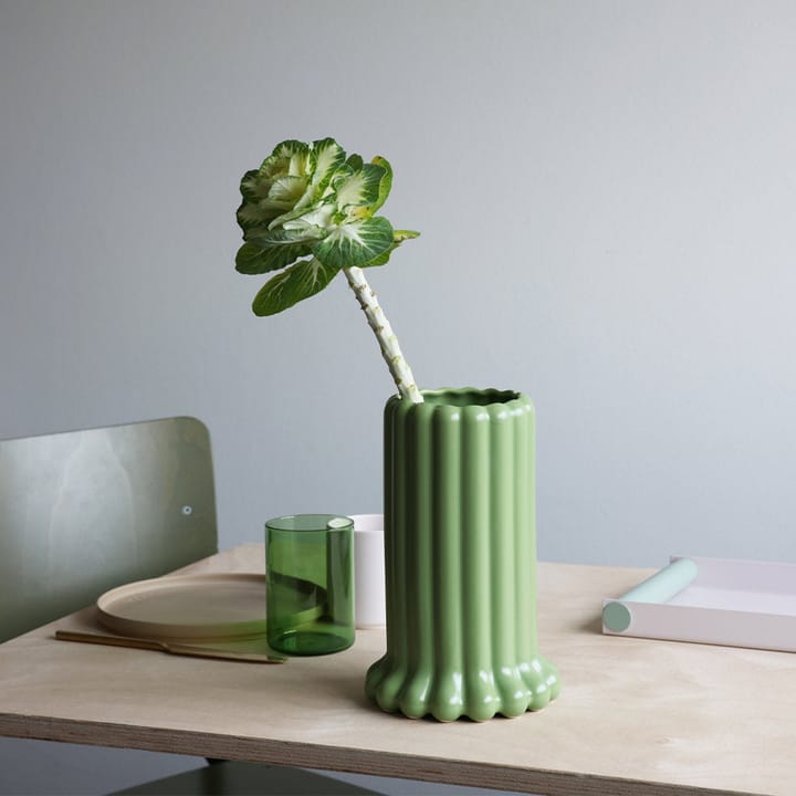 Tubular vaas large 24 cm, Green Design Letters