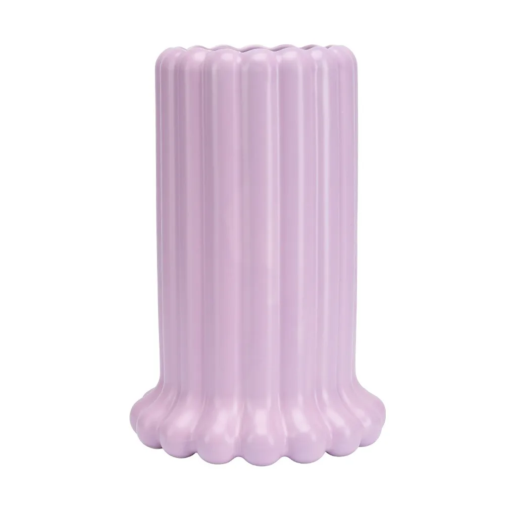 Tubular vaas large 24 cm, Purple Design Letters