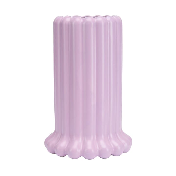 Tubular vaas large 24 cm, Purple Design Letters