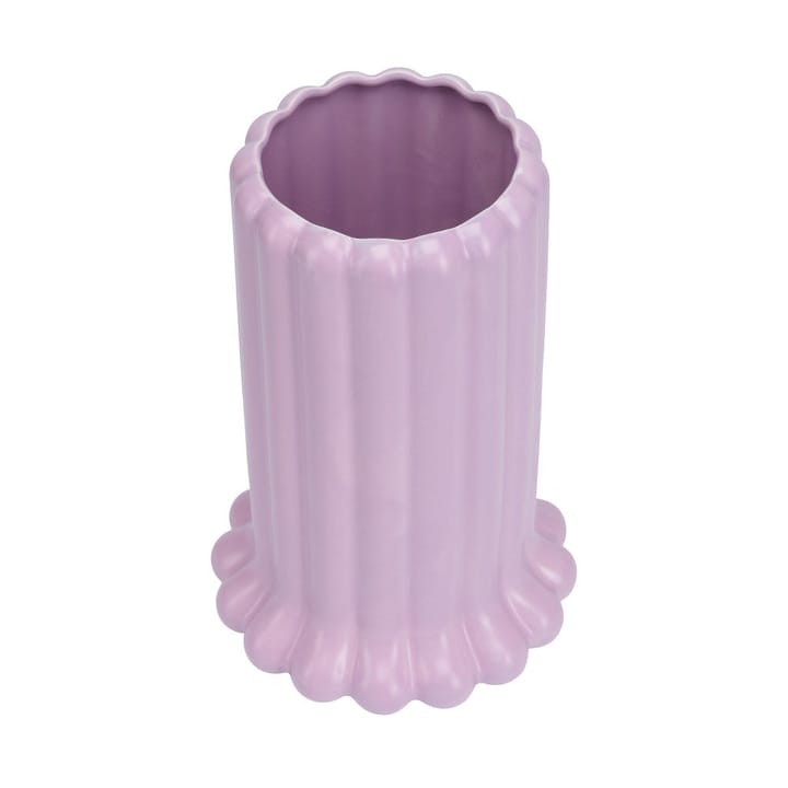Tubular vaas large 24 cm, Purple Design Letters