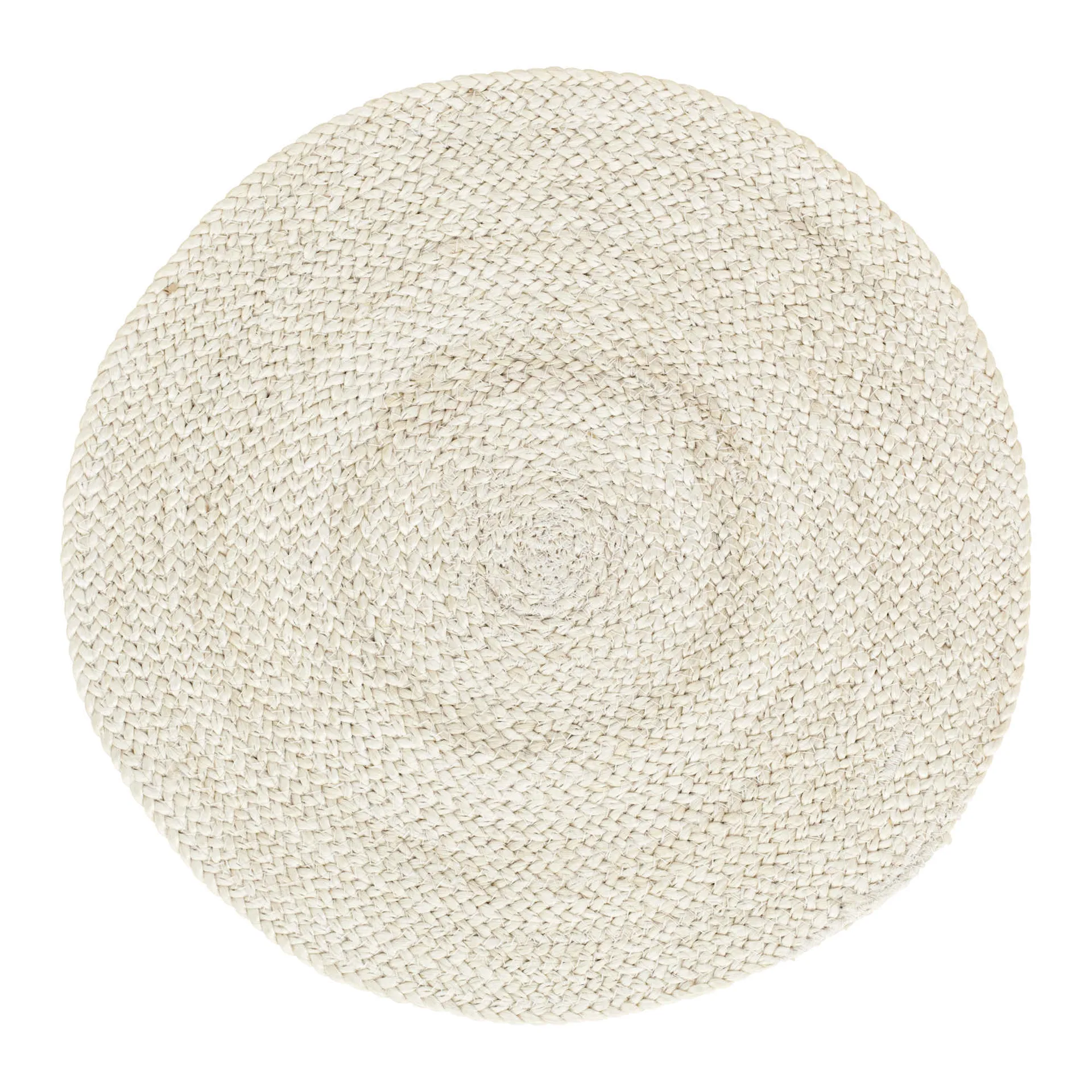 Braided placemat Ø38 cm, Ivory Dixie