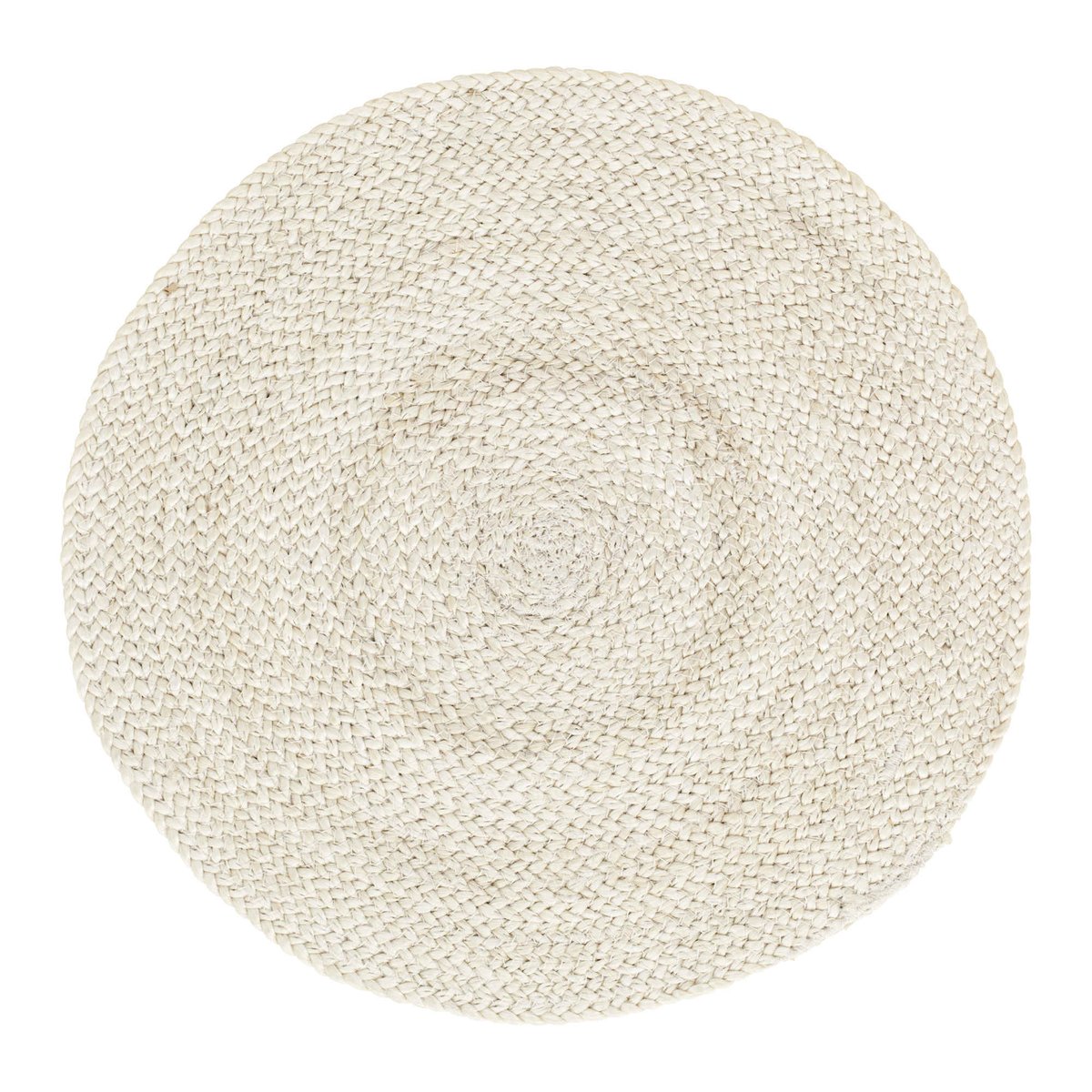 Dixie Braided placemat o38 cm Ivory | Scandinavisch Interieur | Placemats | Beige