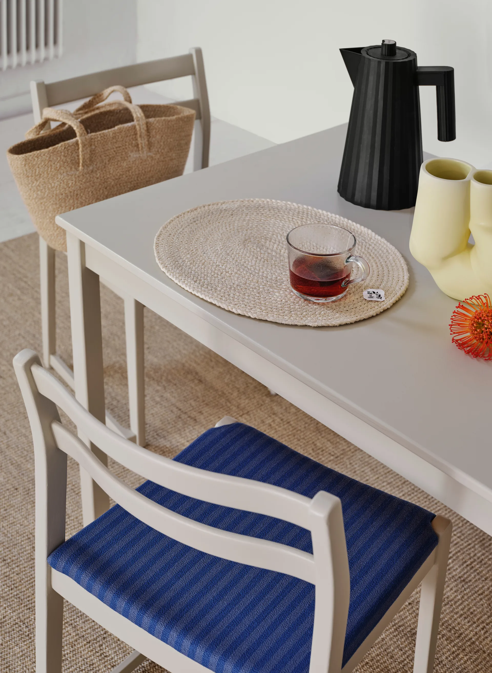 Braided placemat ovaal, Ivory Dixie