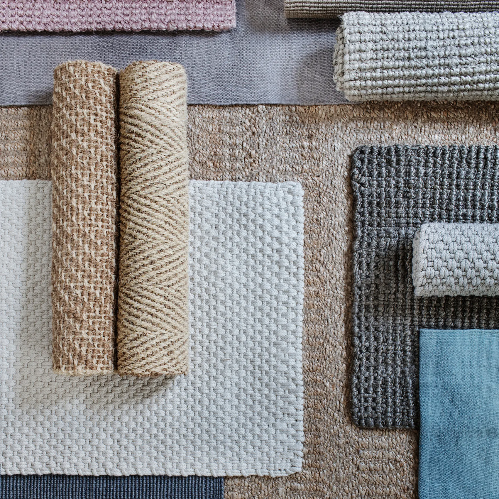 Coir vloerkleed natuur 50x80 cm, Melange Dixie