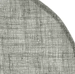 Dixie linnen placemat rond, donkergrijs Dixie