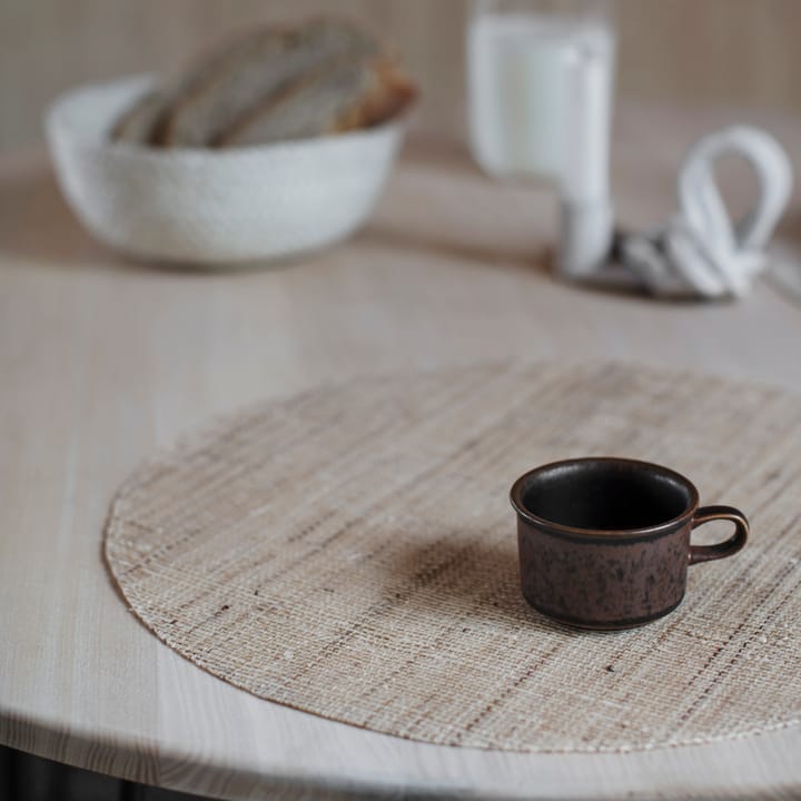 Dixie linnen placemat rond, Natural Dixie